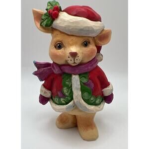 Jim Shore 'No Bunny's More Festive' 5”Christmas Bunny Figurine New